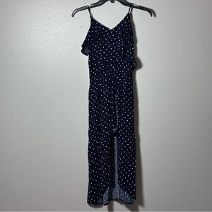 Jumpsuit Kids‎ Love Fire Girls Polka Dot Navy Blue Size M